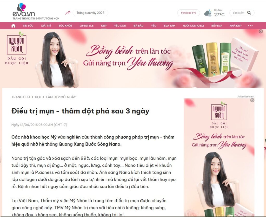 Truyền thông Mỹ Viện Mỹ Nhân