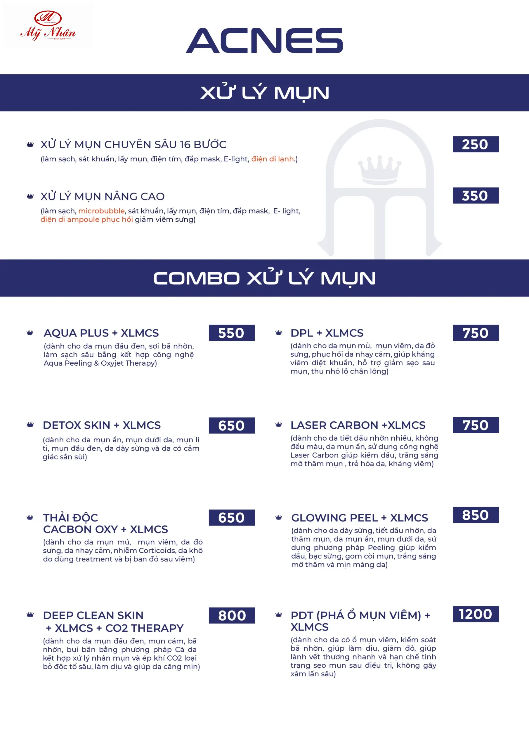 Menu | AnTay Spa