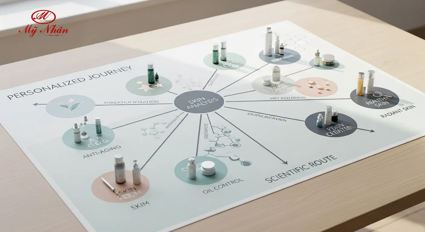 Bản đồ lộ trình chăm sóc da trị mụn cá nhân hóa