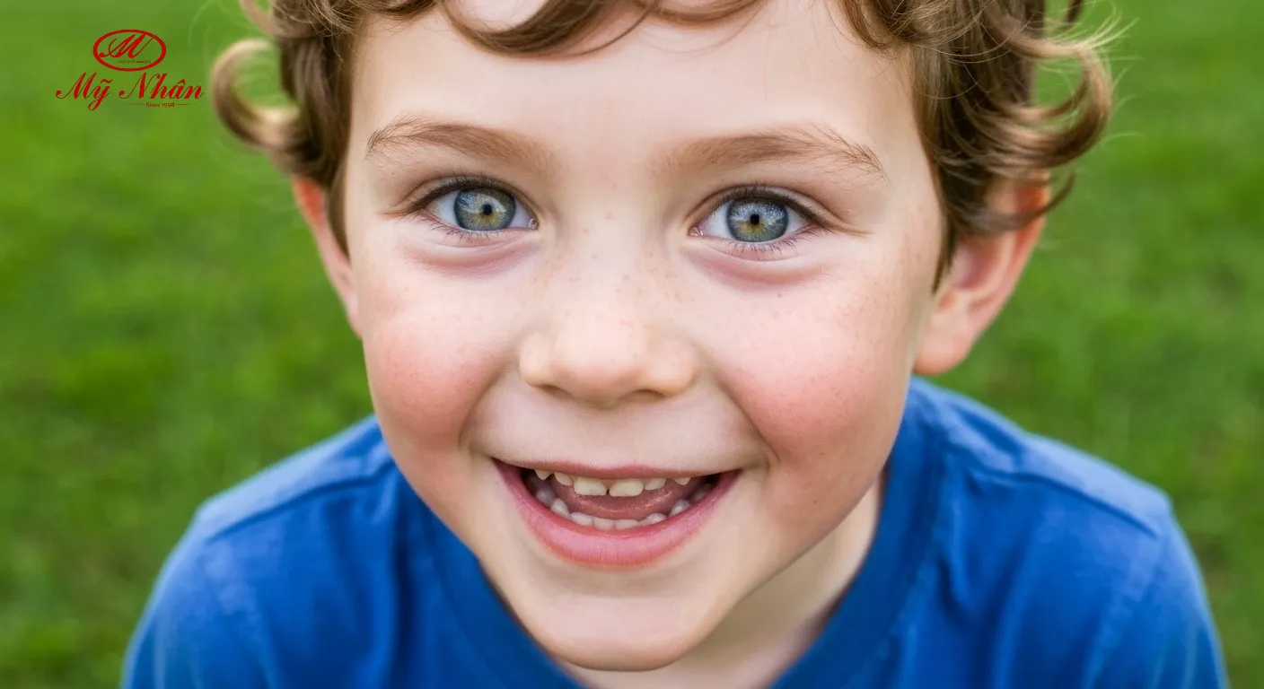 Người phụ nữ trẻ với làn da sạch mụn, rạng rỡ và khỏe mạnh sau khi điều trị và chăm sóc đúng cách